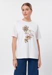 Футболка Anna Field Print T-shirt, White - фото