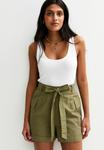 Шорты TIE WAIST UTILITY New Look, хаки - фото