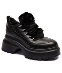 Полуботинки кожаные Michael Kors Shiloh, черный - фото