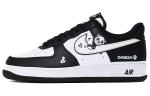 Кастомизированные кроссовки Nike Air Force 1 Skateboarding Shoes Men, черный - фото