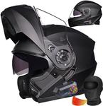 Шлем модульный Halying, черный - фото