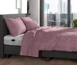 Постельное белье Lino 155 Wine Red HNL Living - фото 5