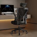 Компьютерное кресло SIHOO M56 White Frame Blue Standard + 3D Lumbar Support - фото 3