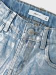 Джинсы name it Metallic NKFROSE STRAIGHT, цвет light blue denim - фото 4