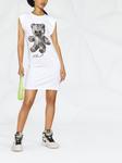 Philipp Plein платье-футболка с кристаллами, белый - фото 2