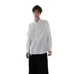 Рубашка на пуговицах с длинными рукавами Acne Studios, серо-белый - фото 9