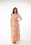 Платье макси Elara, Orange - фото 2