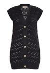 Кардиган Gaya Knitted Vest, черный - фото