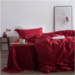 MAIYO Шелковый комплект постельного белья 25 momme Red - фото