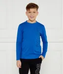 Лонгслив regular fit Boss Kidswear, синий - фото
