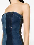 Многослойное джинсовое платье Moschino Jeans, синий - фото 5