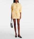 Кашемировая мини-юбка Prada, Crema - фото 2