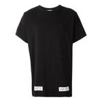 Футболка ss21 cotton stripe printing pattern round neck short sleeve black Off-White, черный - фото