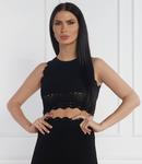 Топ Patrizia Pepe Cropped Fit, черный - фото 3