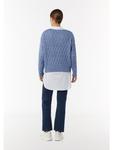 Вязаный свитер цвета 55W6_blue comma - фото 3
