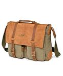 Холщовая сумка-мессенджер Valley Oak TSD BRAND, зеленый - фото 5