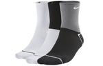 Носки до колена Nike унисекс 3 пары, черный/белый/серый - фото