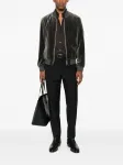 Бархатный бомбер на молнии TOM FORD, серый - фото 2