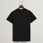 Футболка Gant D1 Tonal Archive Shield, черный - фото 3