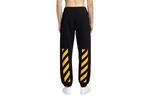 Брюки caravaggio-print track pants 'black yellow' Off-White, черный - фото 2