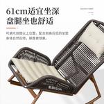 Purple Leaf Кресло-качалка Murphy из ротанга с подушкой - фото 5