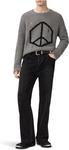 Свитер AllSaints Men's Message Crew, Gunmetal Grey - фото 4