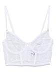 Бюстгальтер балконет Maison Close, белый - фото