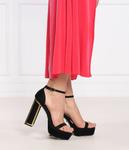 Кожаные сандалии с колонкой Kat Maconie, черный - фото 2