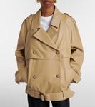 Кожаная куртка оверсайз Toteme, Desert - фото 7