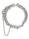 Колье-чокер с пряжкой Acne Studios, серебяный - фото