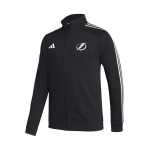 Мужская черная спортивная куртка с молнией во всю длину реглан Tampa Bay Lightning adidas, черный - фото 2