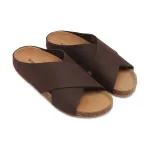 Кожаные тапочки Alohas, коричневый - фото 2