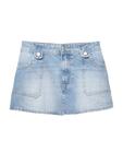 Юбка Pull&Bear W3 MINI FALDA CARPENTER, Blue Denim - фото
