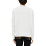 Свитшот из хлопка с принтом логотипа VERSACE, белый - фото 4