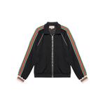 Куртка Gg Jacquard Jersey Zip GUCCI, черный - фото