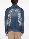 EVISU джинсовая куртка с вышивкой, синий - фото 4