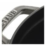 Круглая чугунная кокотница Staub, 2,2 л, 20 см, графитово-серый - фото 6