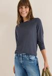 Топ Cecil Long sleeved top, Blau/Dark Blue - фото