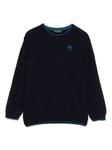 North Sails Kids свитер с вышитым логотипом, синий - фото