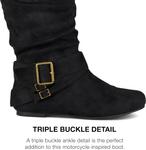 Женские модные ботильоны Journee Collection Shelley-6, Black - фото 3