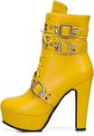 Ботильоны платформы Scaoruki, 110 Yellow - фото 2