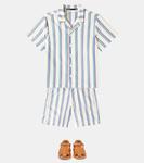 Полосатая хлопковая рубашка Fábula, Listrado Beirinha Off - фото 2