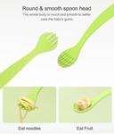 100% пищевой силикон, набор ДЕТСКИХ ложек и вилок - фото 4