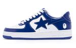 Кроссовки A BATHING APE Bape Sta Patent Leather White Blue 2023 - фото 6