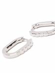Серьги-кольца Woods Maria Black, серебряный - фото 3