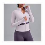 Женский спортивный топ с длинным рукавом и цветными блоками Seoria, Purple - фото 2