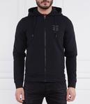 Толстовка мужская Aeronautica Militare на молнии с логотипом бренда, черный - фото