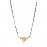 Ожерелье Marvel Captain Marvel Octogram Star Two tone Pendant Pandora, стерлинговое серебро - фото 4