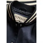 Бомбер Superdry Varsity Satin, синий - фото 6