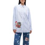 GANNI Рубашка Unisex Shiny Lavender - фото 3